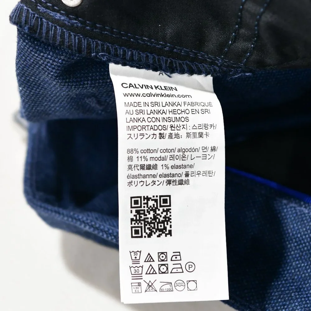 CALVIN KLEIN JEANS MEN'S 5 POCKET STRAIGHT LEG Twill PANTS‎